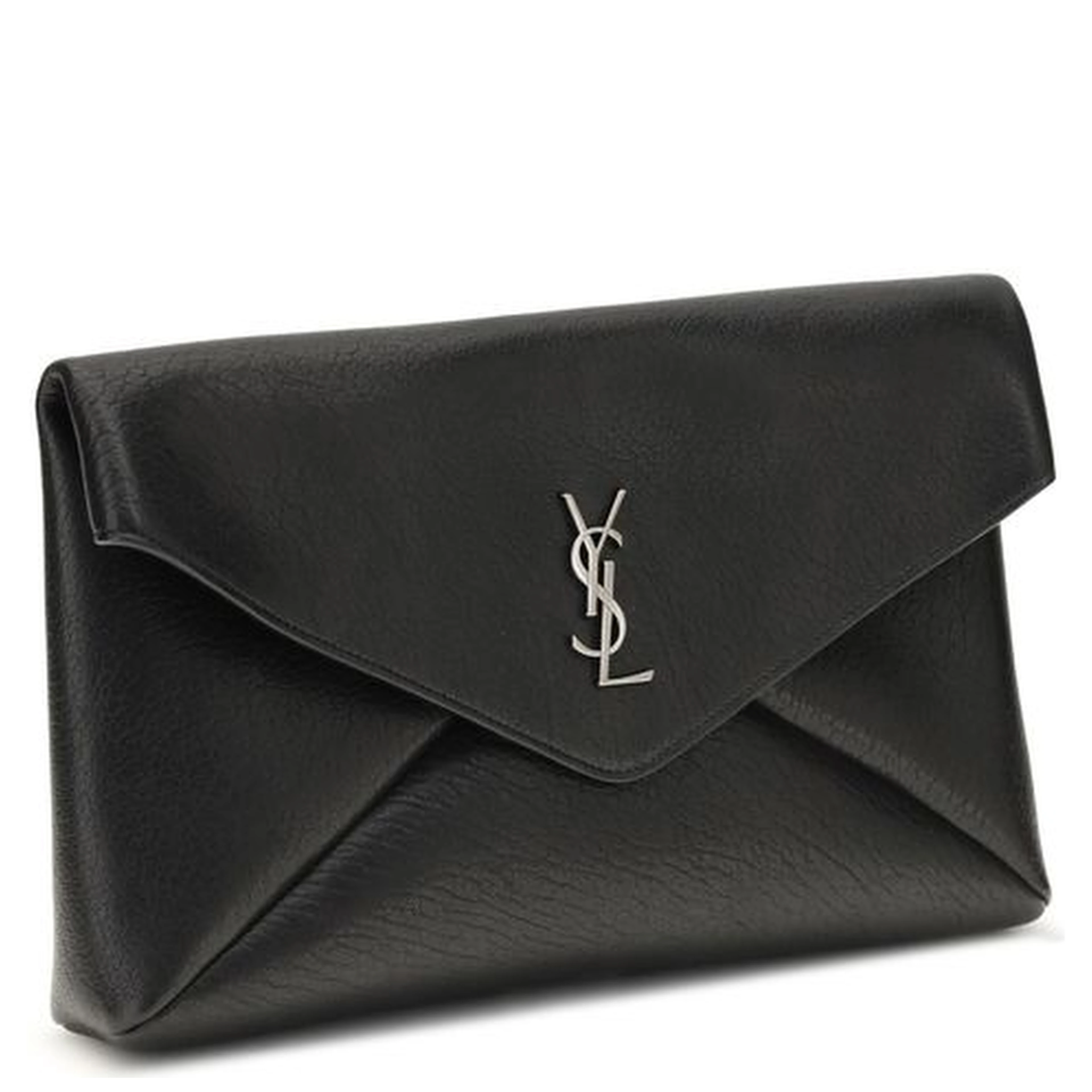 Black Calf Leather Bos Taurus Clutch Bag