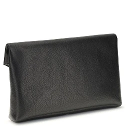 Black Calf Leather Bos Taurus Clutch Bag