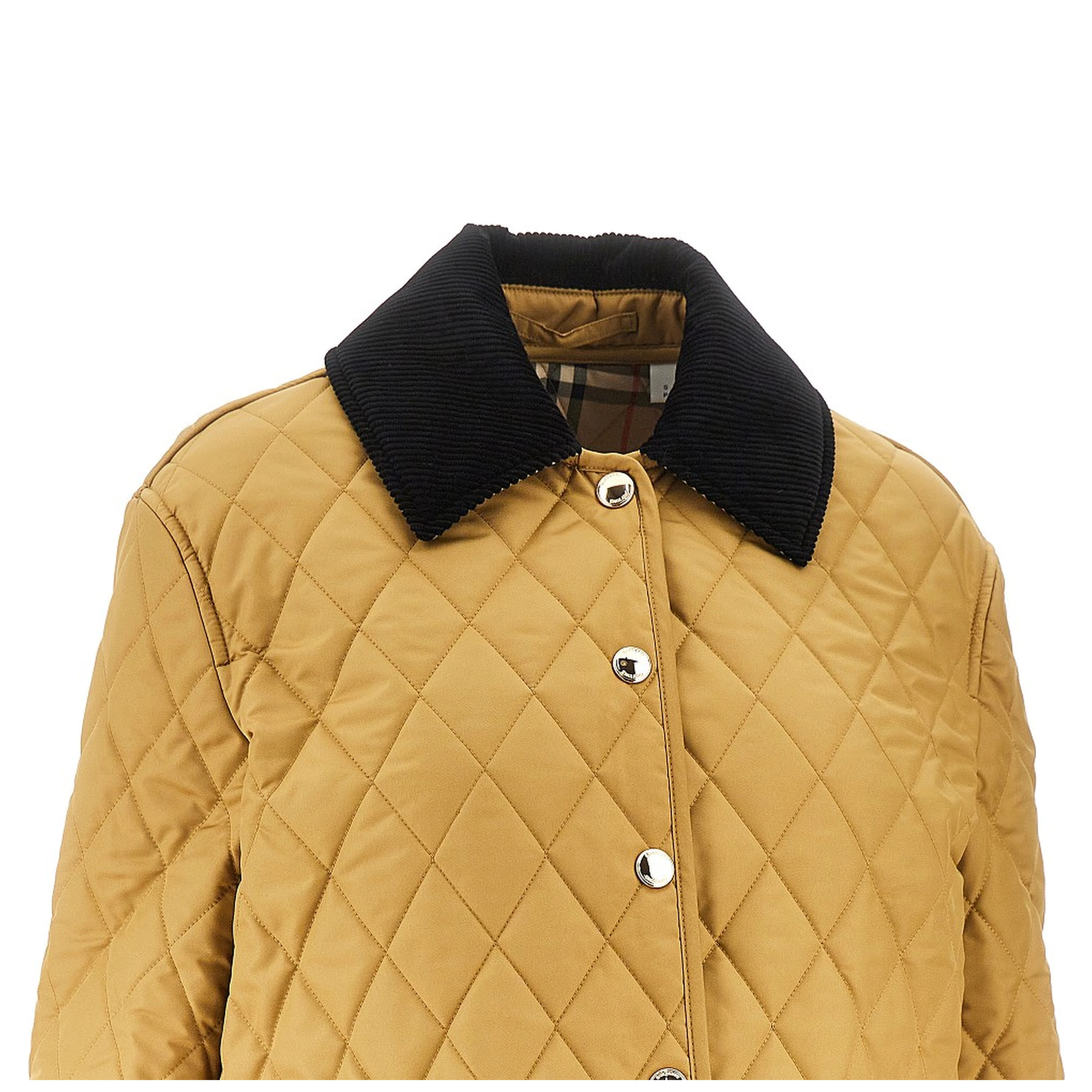 Quilted jacket with logo embroidery