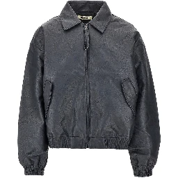 'WBBao' faux leather biker jacket