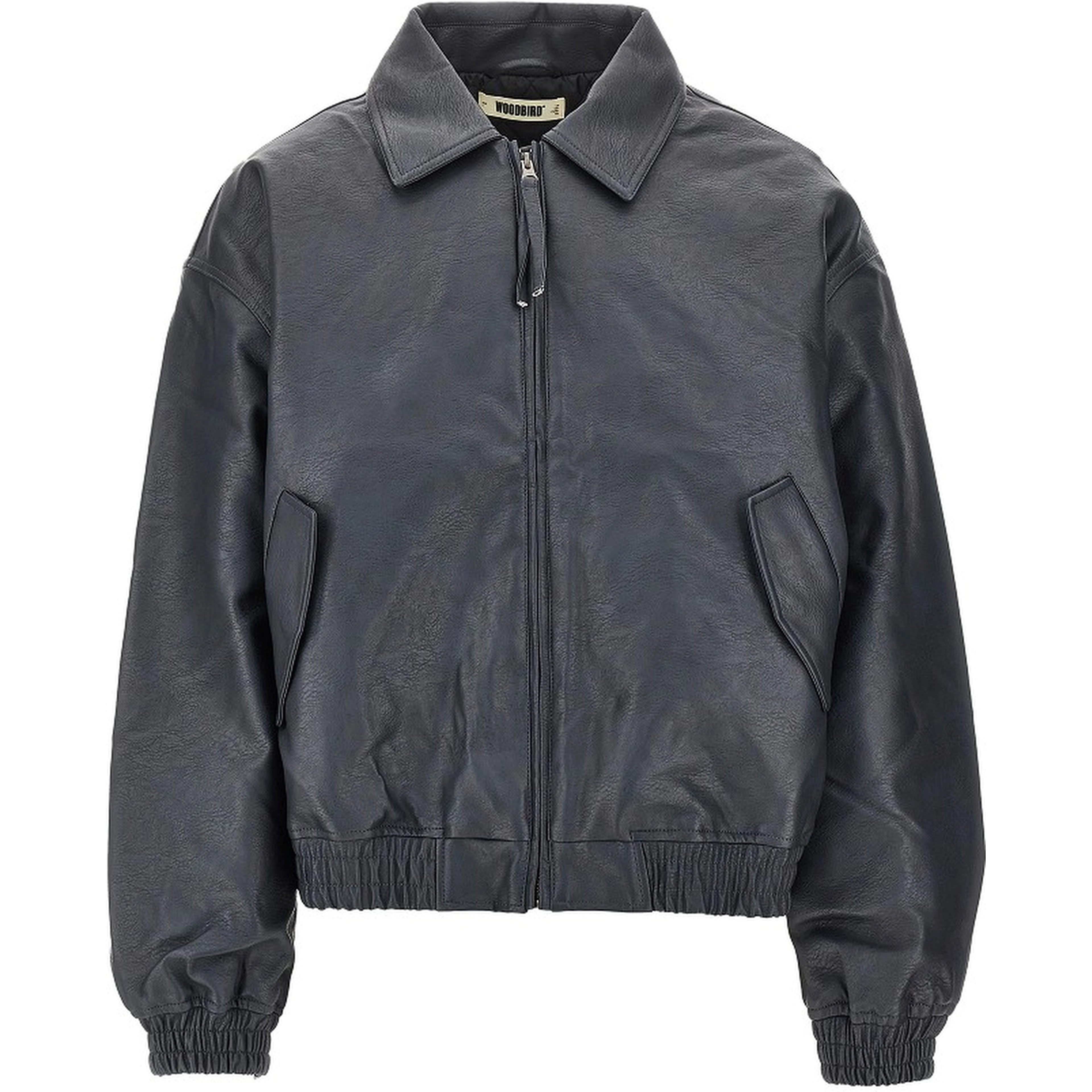 'WBBao' faux leather biker jacket