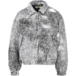 'WBBao' printed cotton bomber jacket