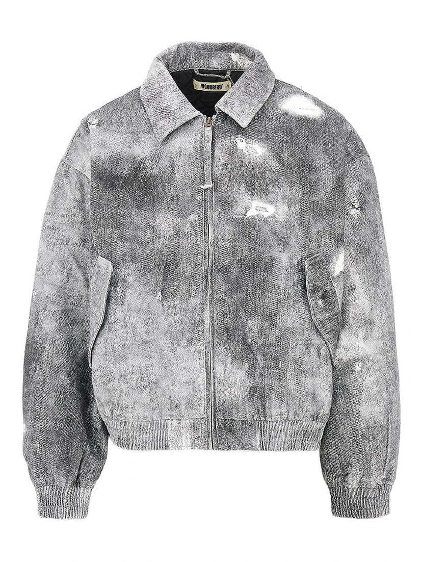 'WBBao' printed cotton bomber jacket