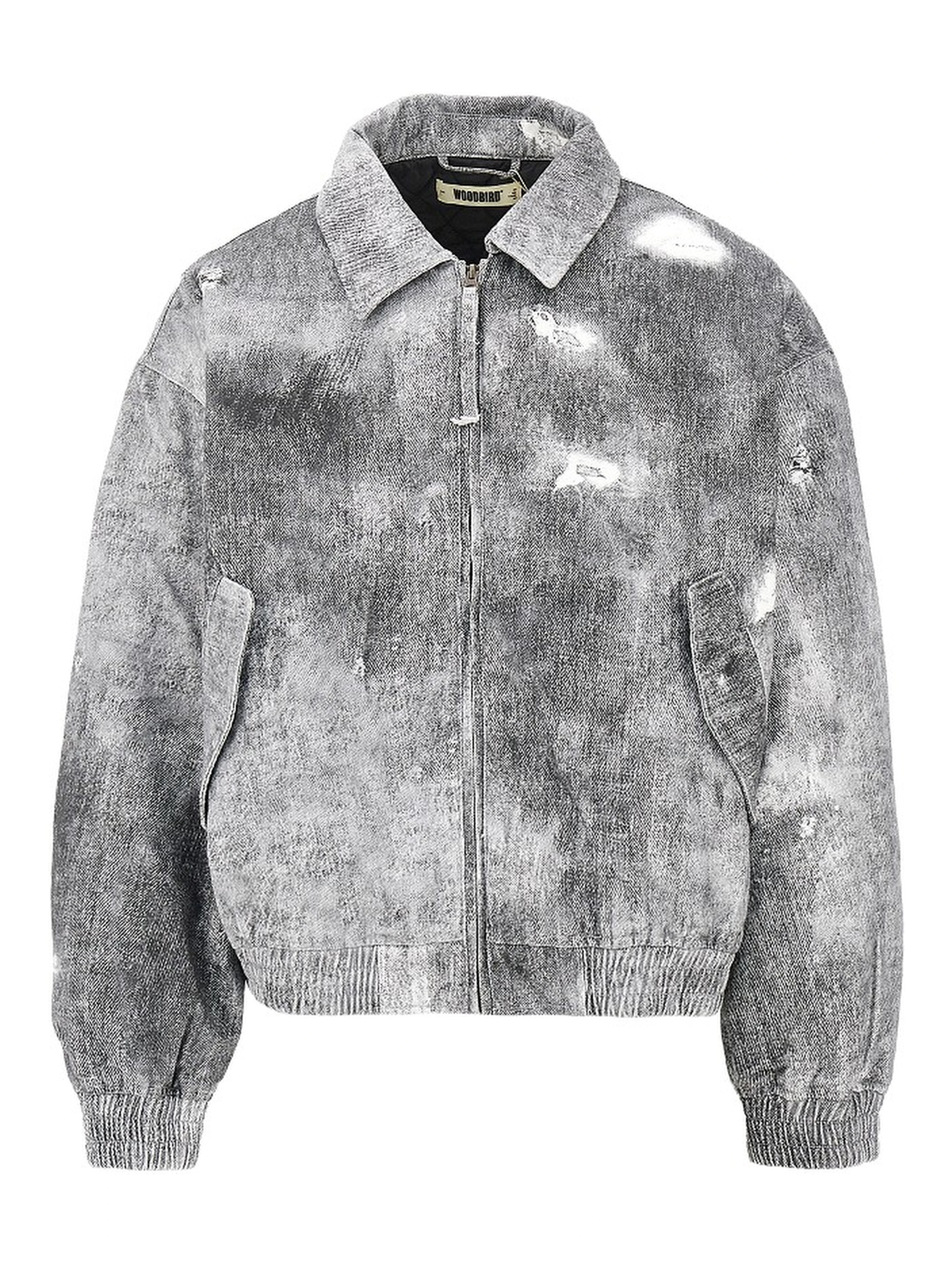 'WBBao' printed cotton bomber jacket
