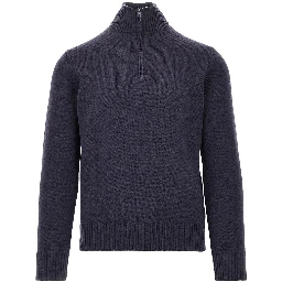 Wool quarter-zip sweater