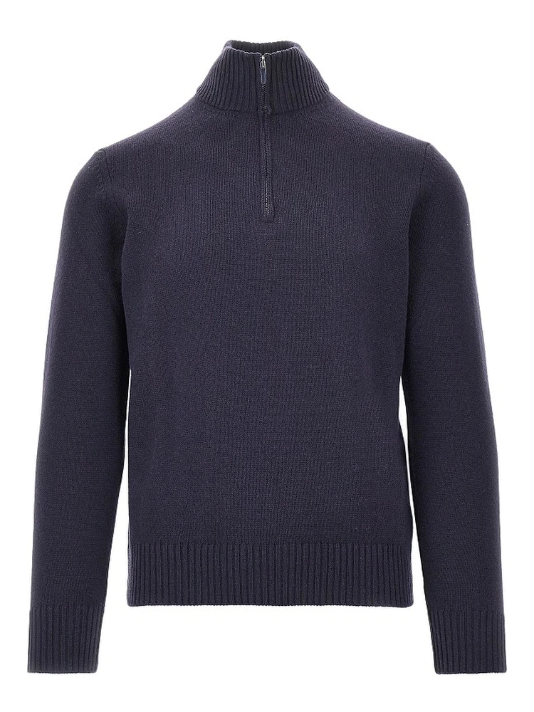 Wool quarter-zip sweater