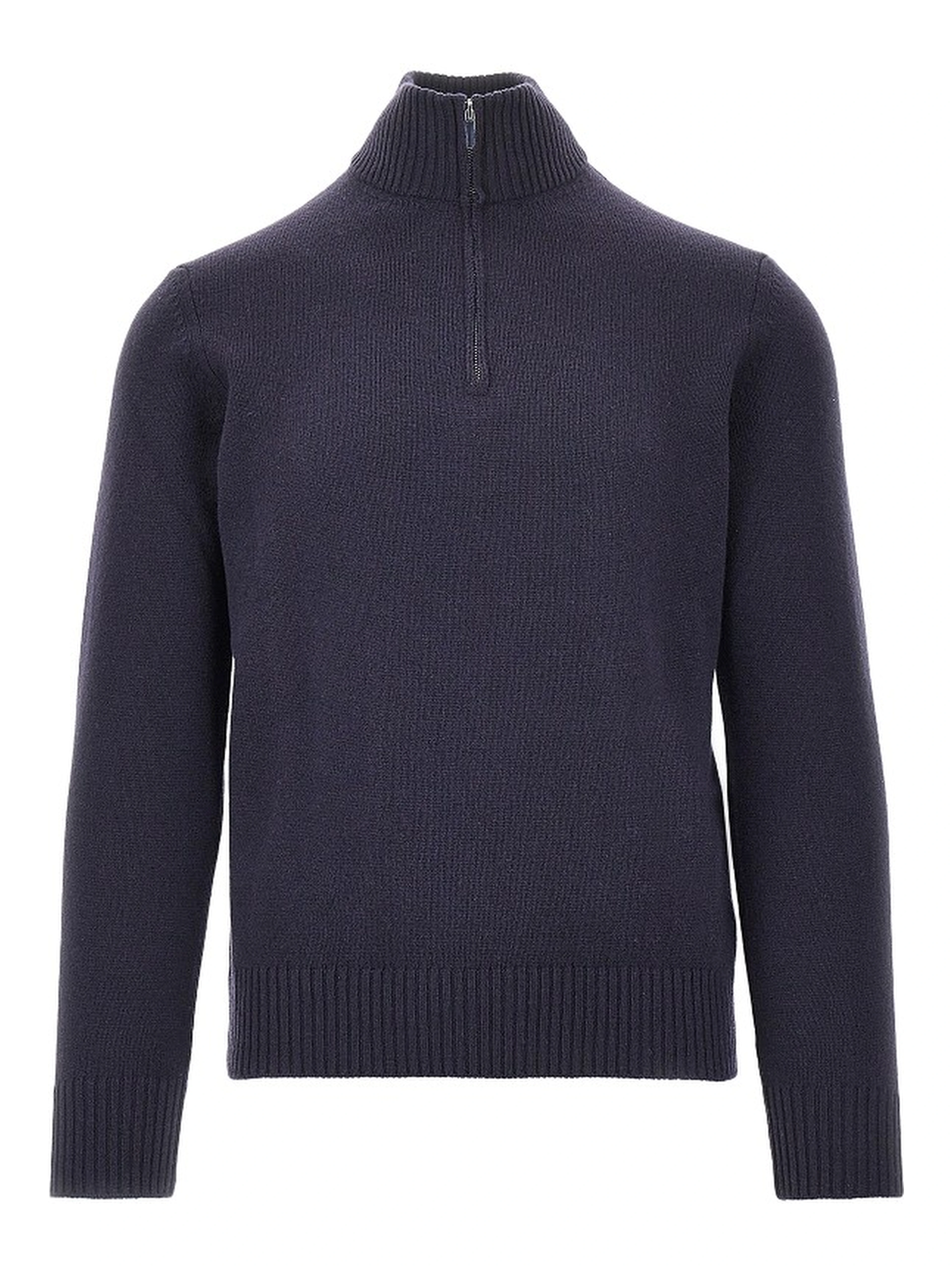 Wool quarter-zip sweater