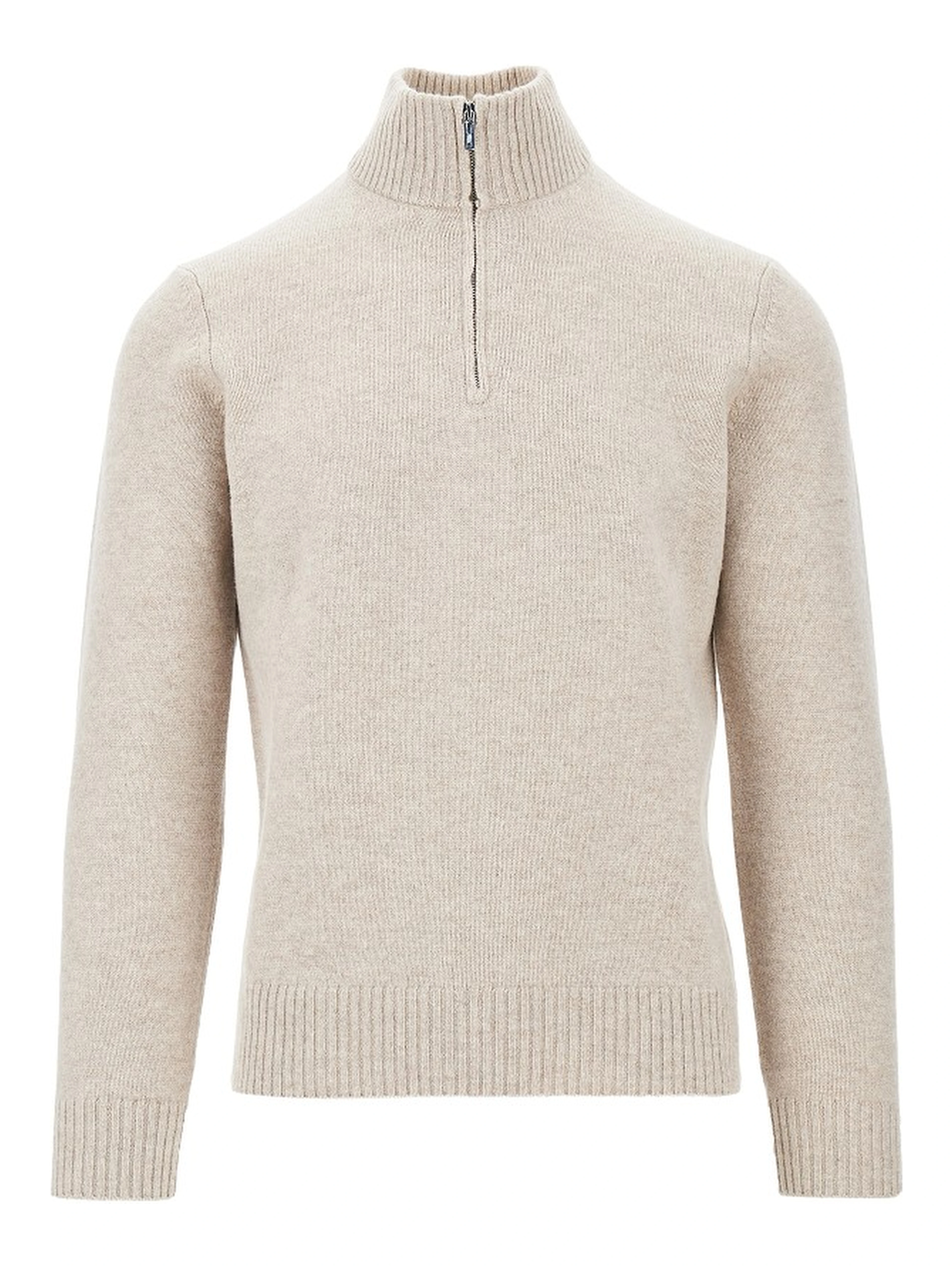 Wool quarter-zip sweater
