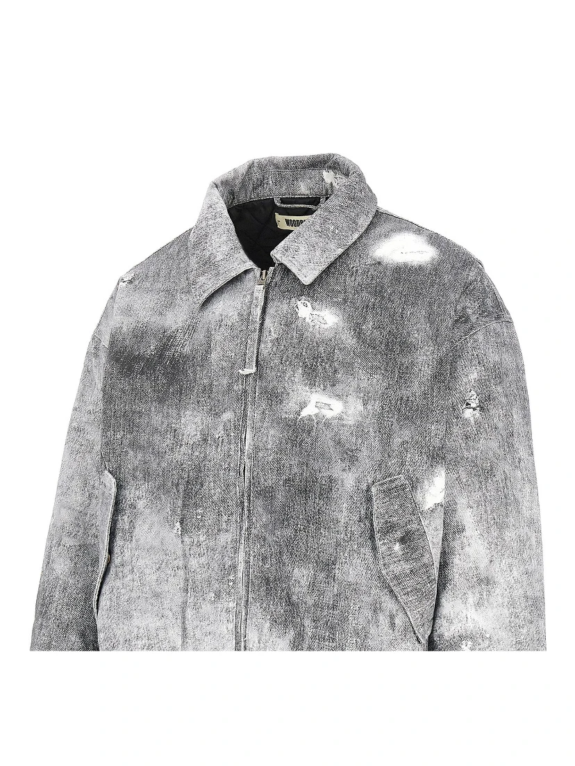 'WBBao' printed cotton bomber jacket