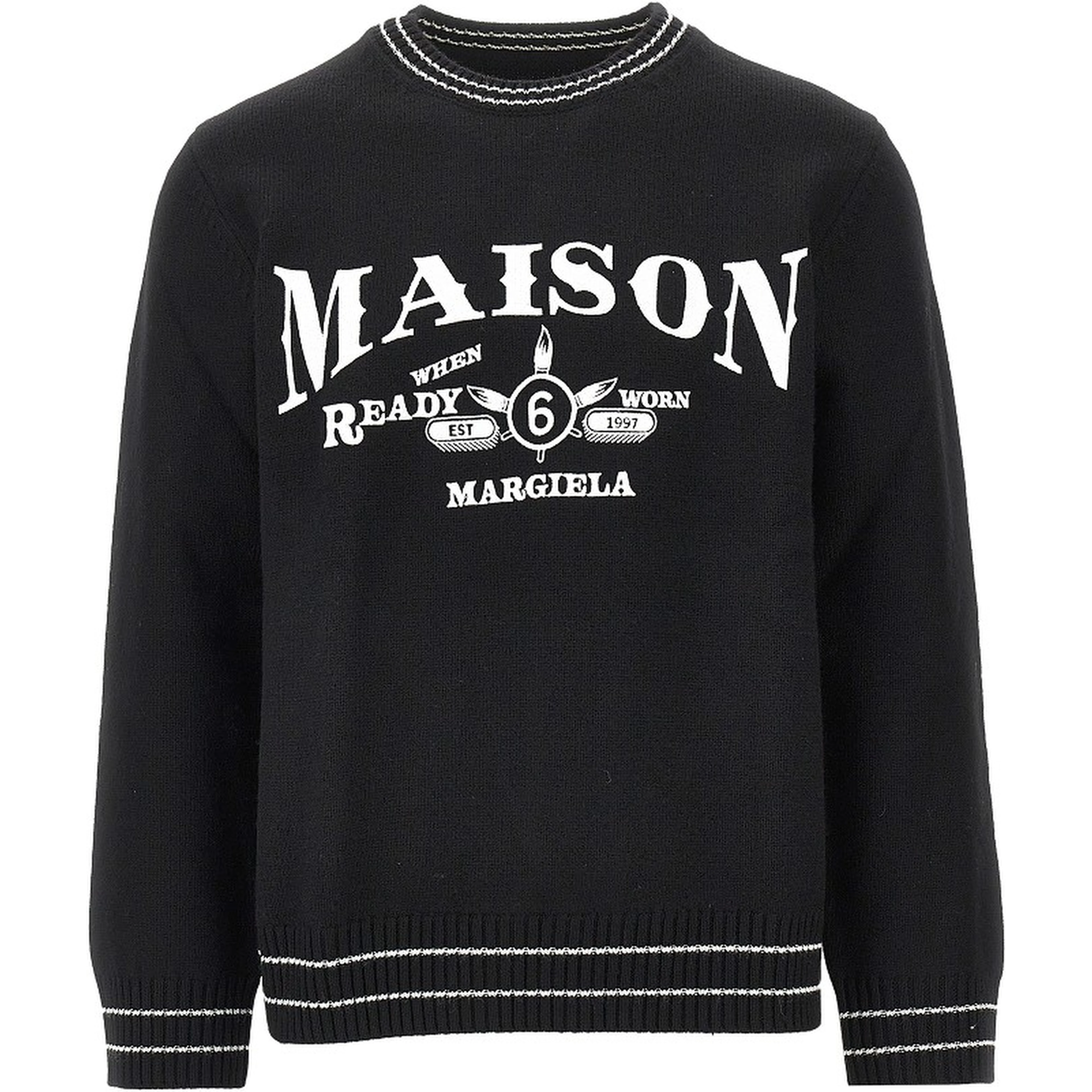 'Ready When Worn' embroidery sweater