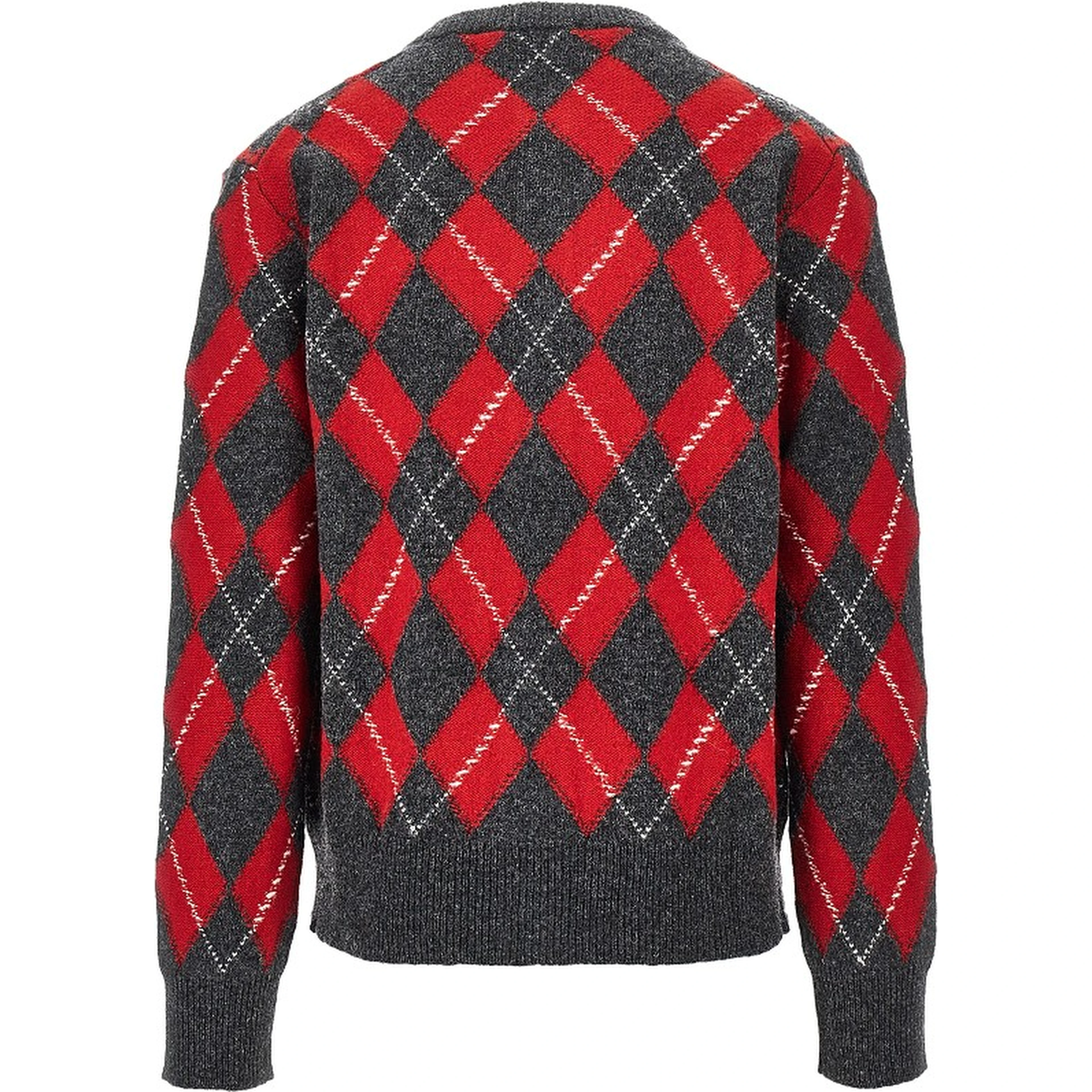 Argyle wool cardigan