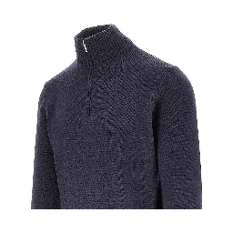 Wool quarter-zip sweater