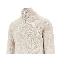 Wool quarter-zip sweater
