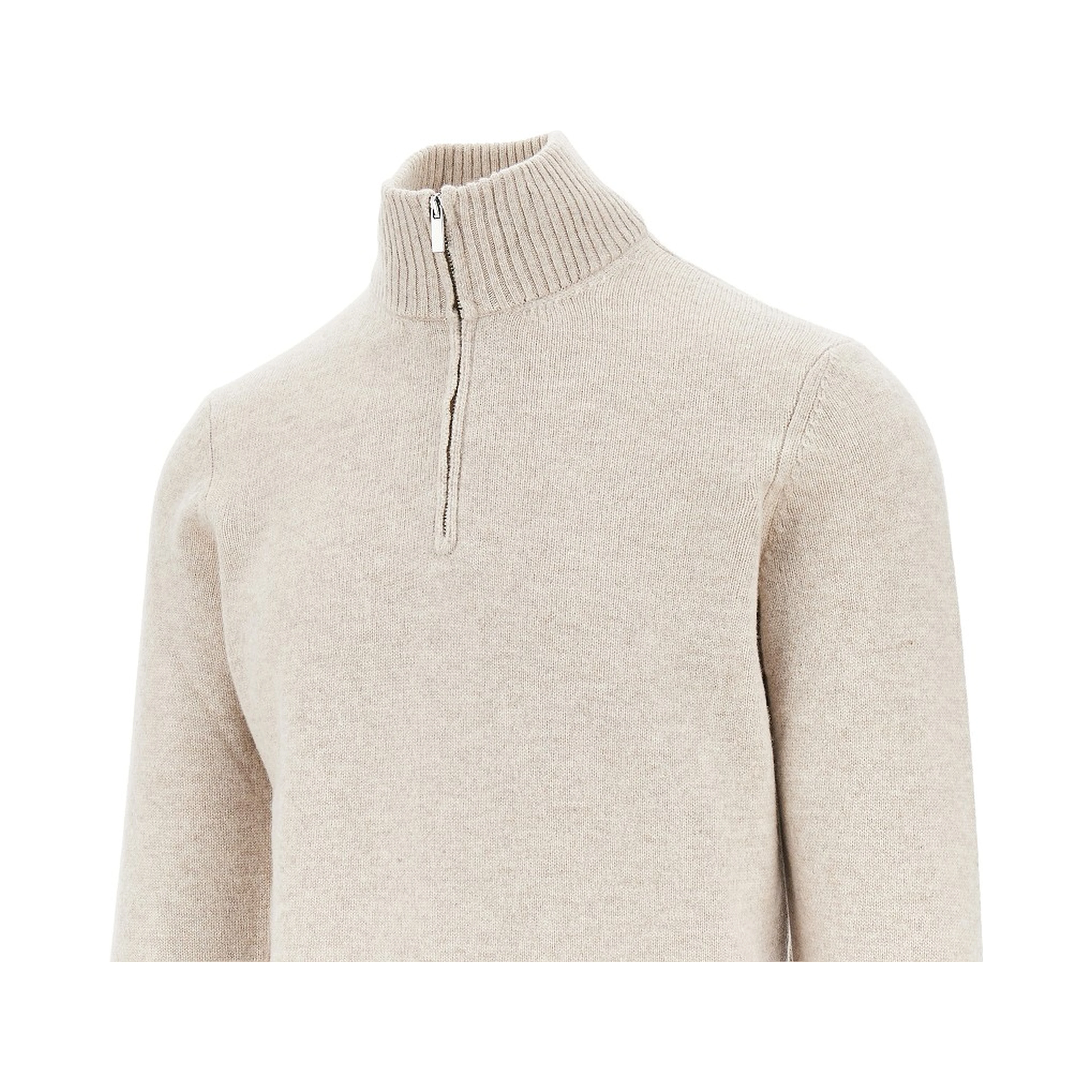 Wool quarter-zip sweater