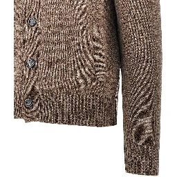 Wool cardigan with buttons closure