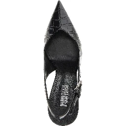 Croco-embossed leather 'Lidia' slingback pump