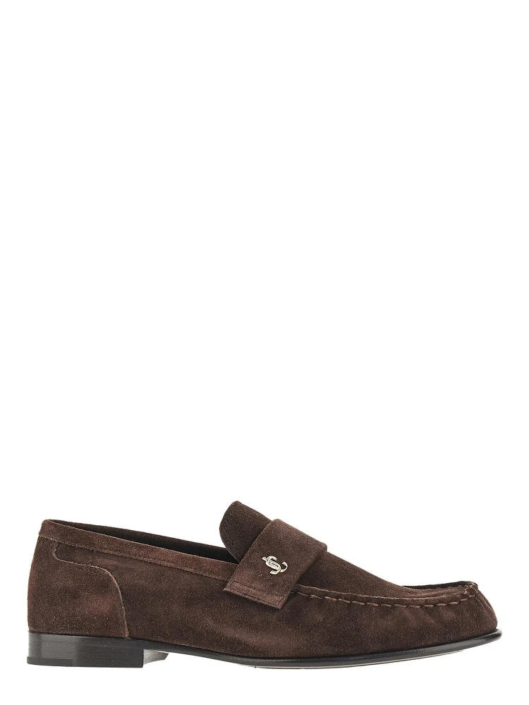 'Ellis' suede leather loafers