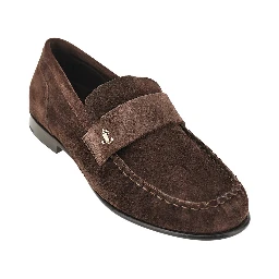 'Ellis' suede leather loafers