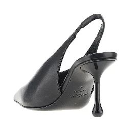 'Isa' leather slingback pumps