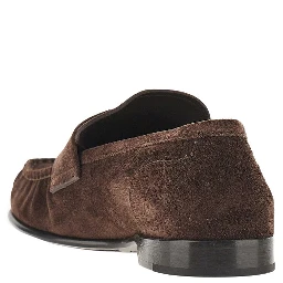'Ellis' suede leather loafers