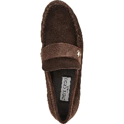'Ellis' suede leather loafers