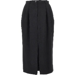 Grain de poudre wool skirt