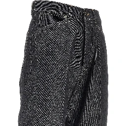 Straight leg denim pants