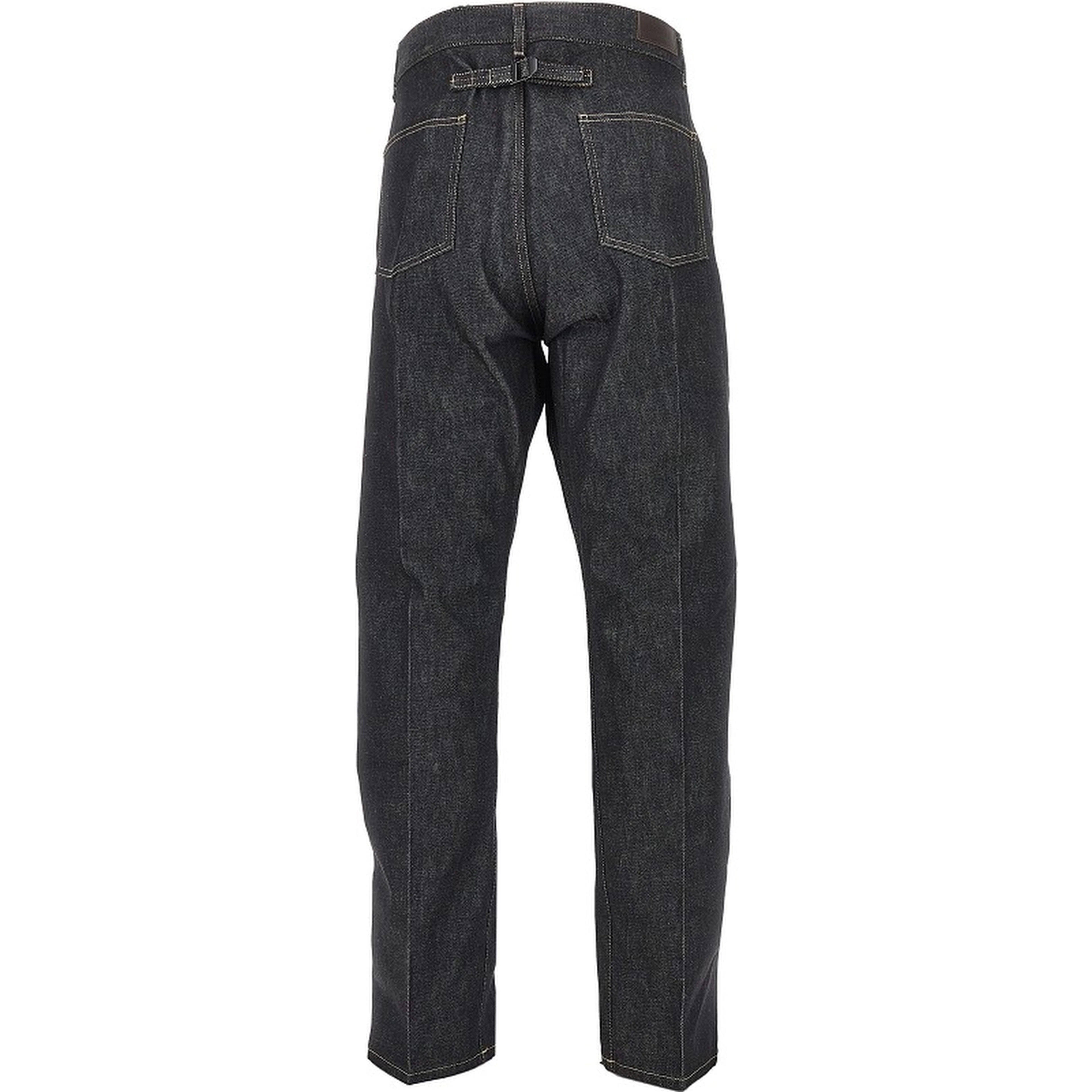 Straight leg denim pants