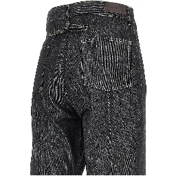 Straight leg denim pants