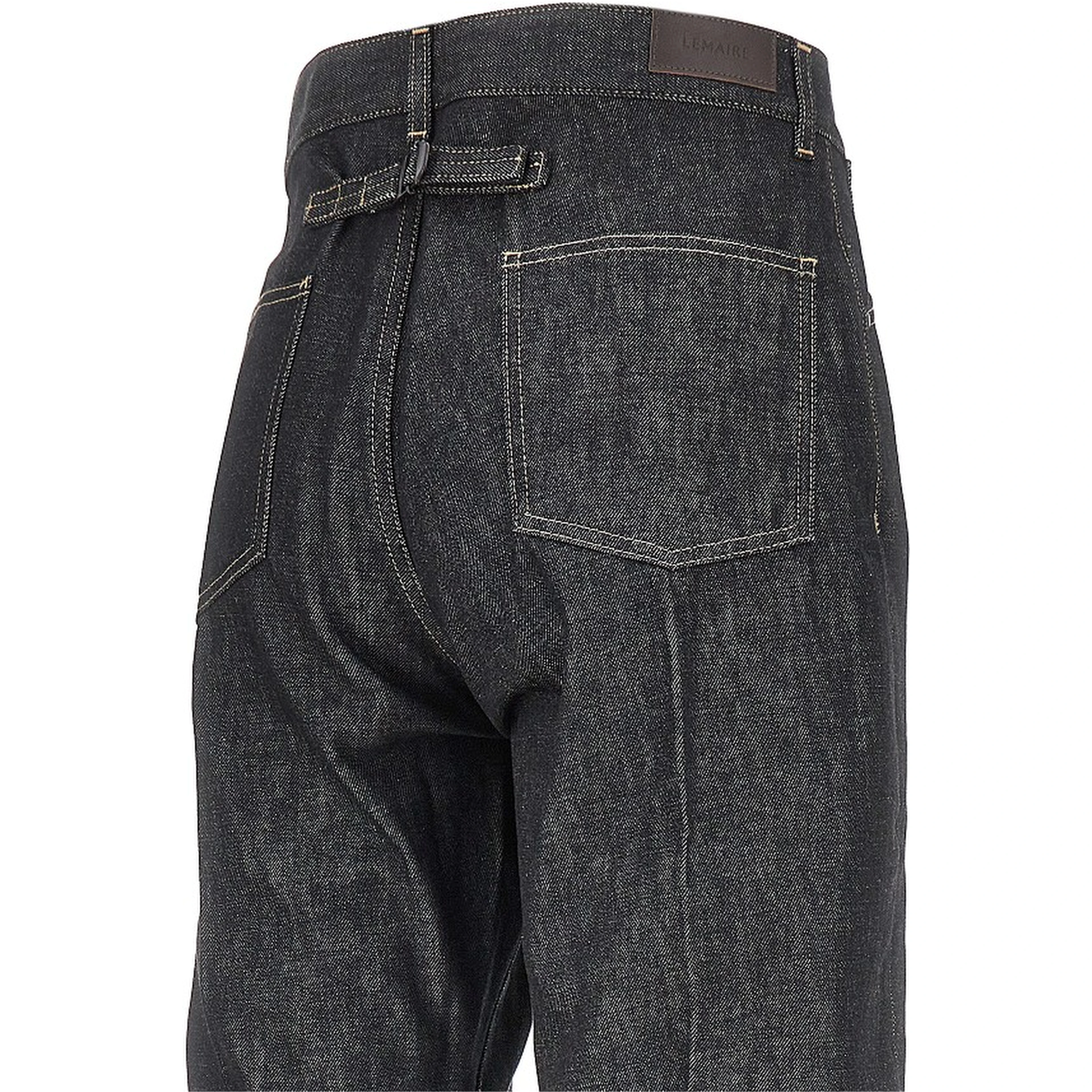 Straight leg denim pants