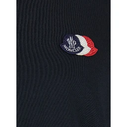 Blue T-Shirt with Logo Print on the Front in Cotton for Men