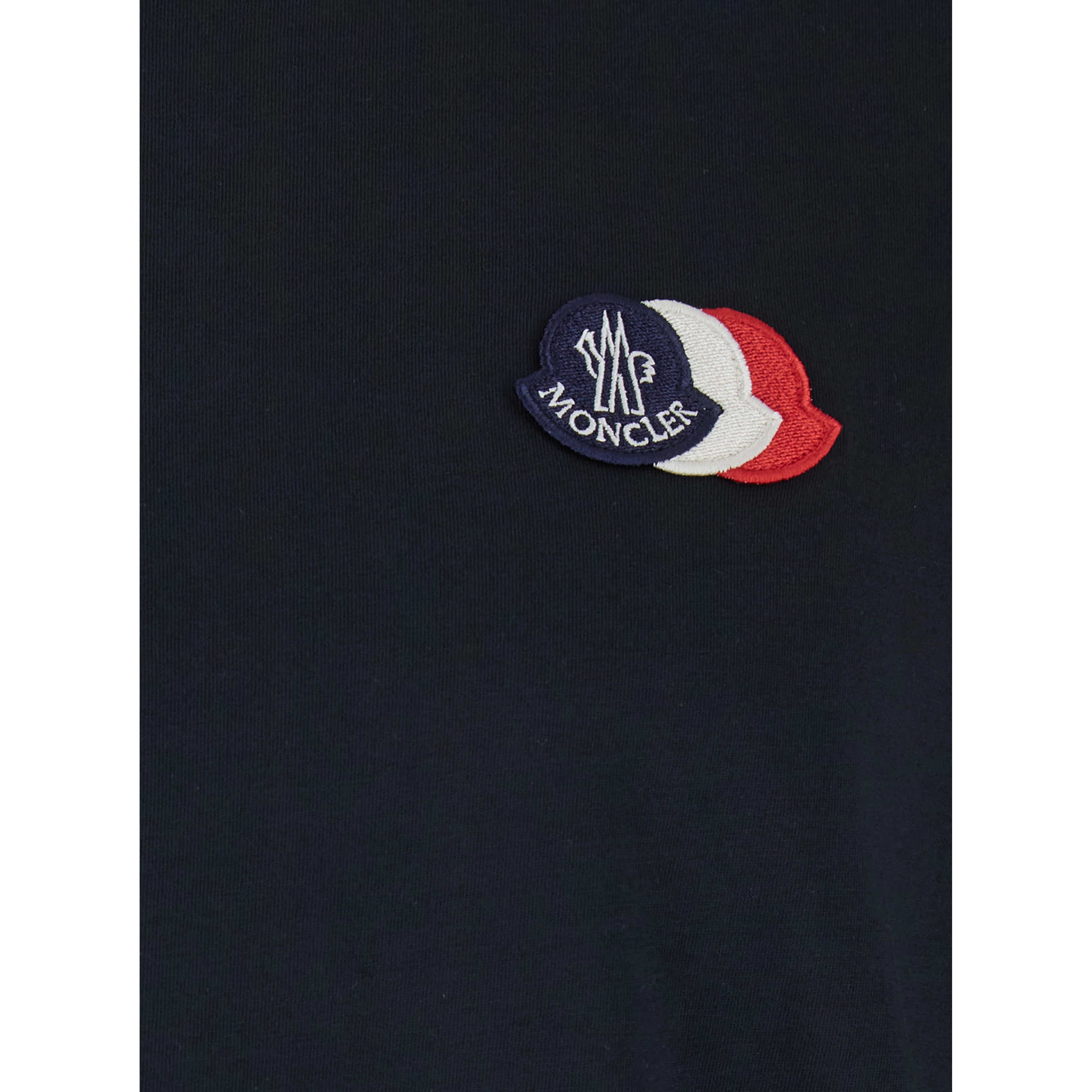 Blue T-Shirt with Logo Print on the Front in Cotton for Men