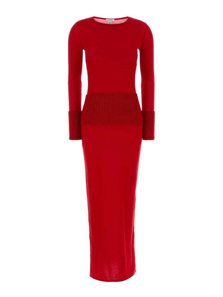 BODYCON DRESS MULTI GAUGE MERINO