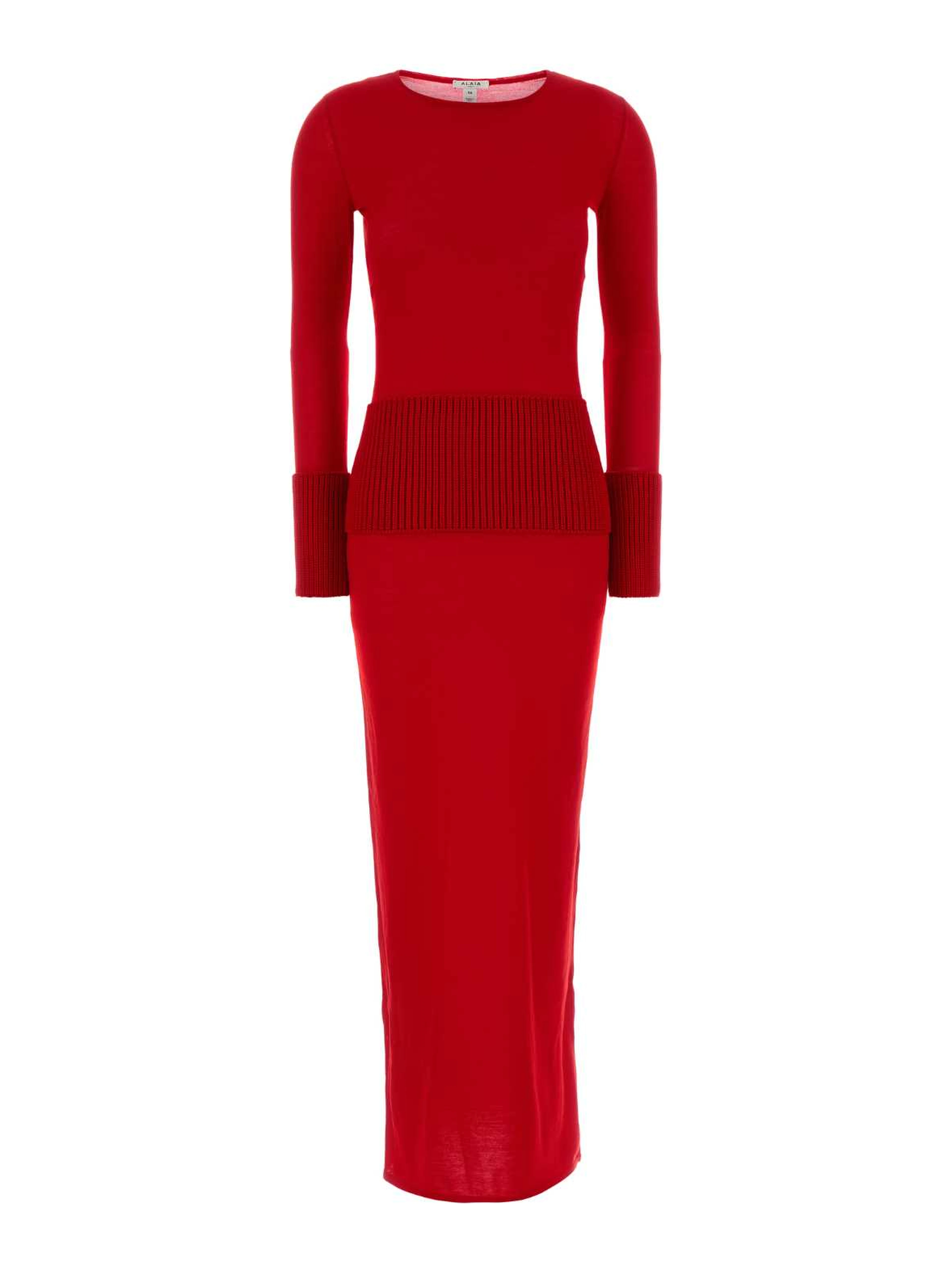 BODYCON DRESS MULTI GAUGE MERINO