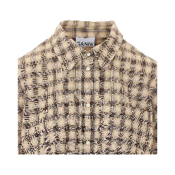GANNI Shirts Beige
