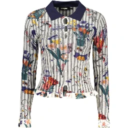 White Viscose Women's Sweater