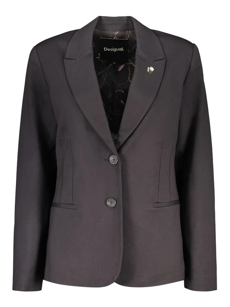 Black Viscose Womens Jacket