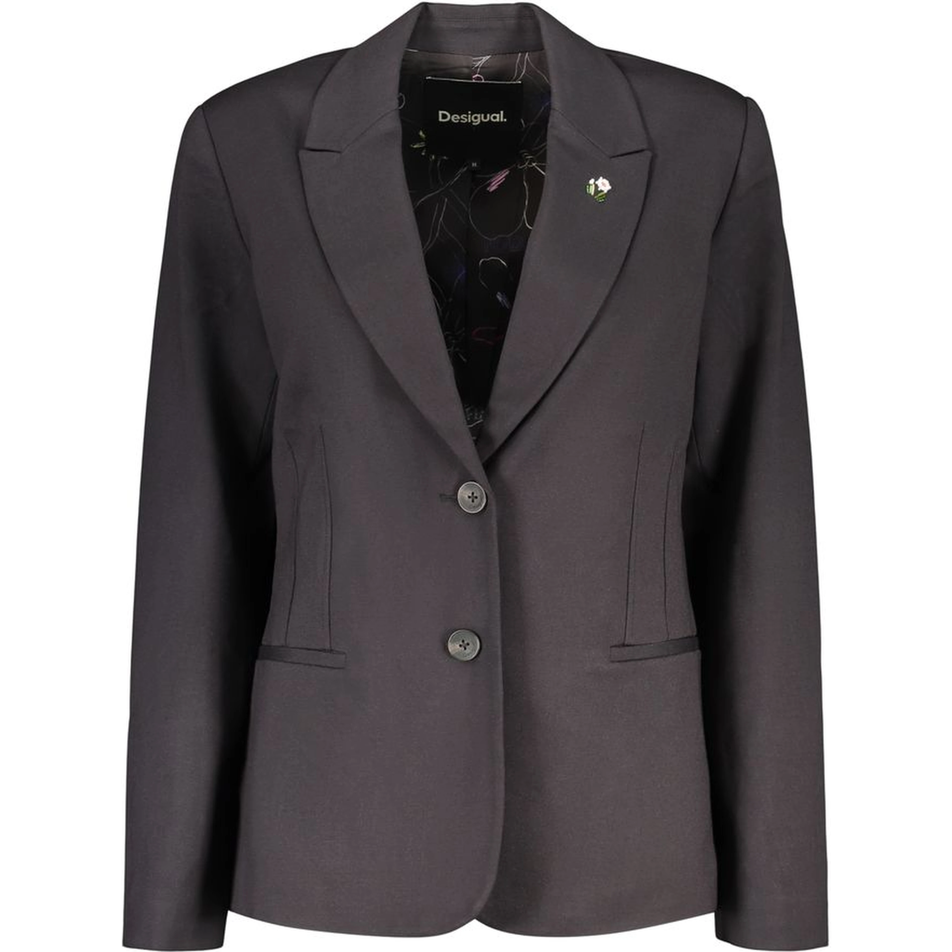 Black Viscose Womens Jacket