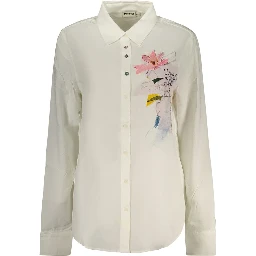 Bianco Viscose Women's Shirt