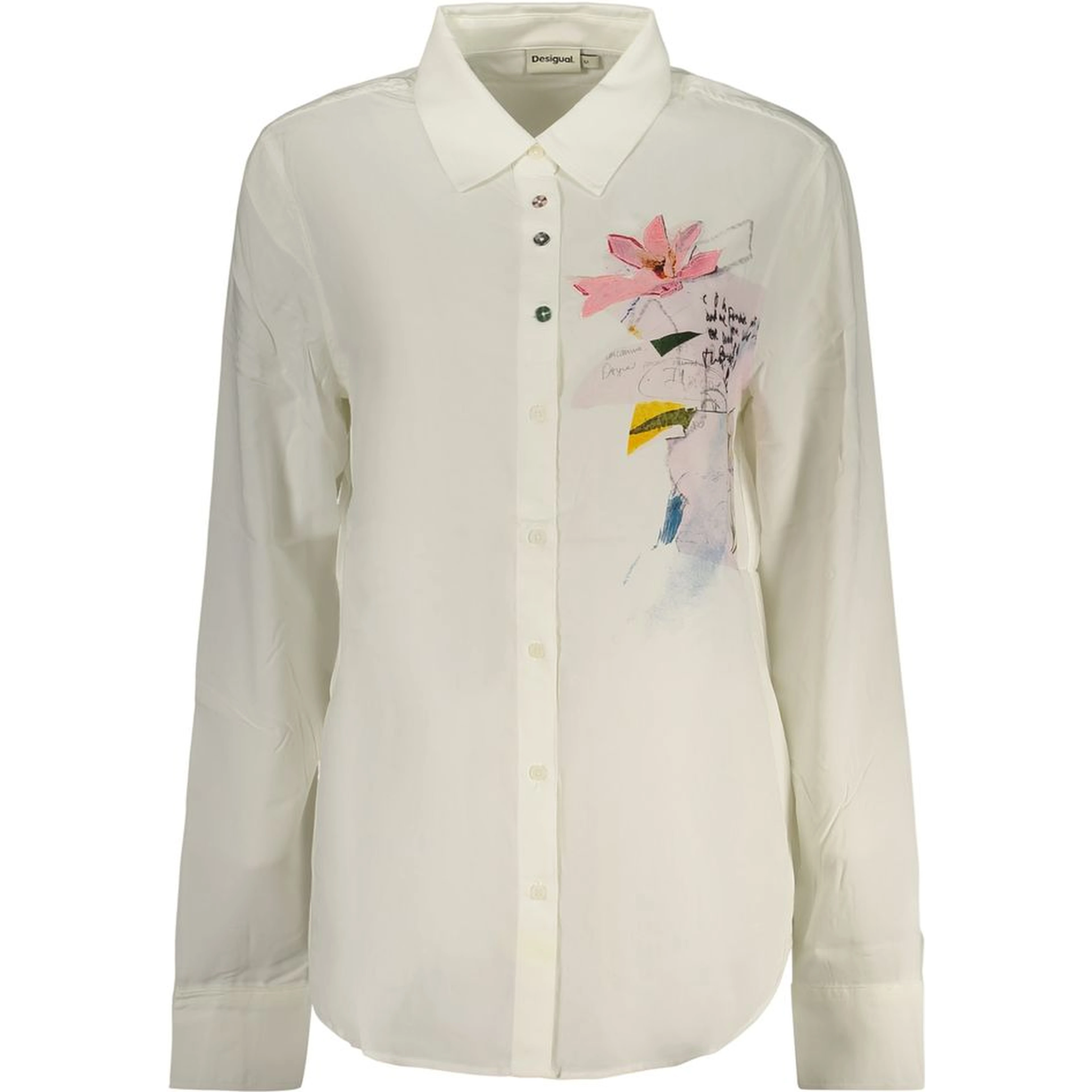 Bianco Viscose Women's Shirt