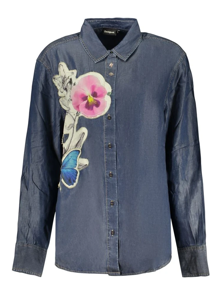 Blue Lyocell Womens Shirt