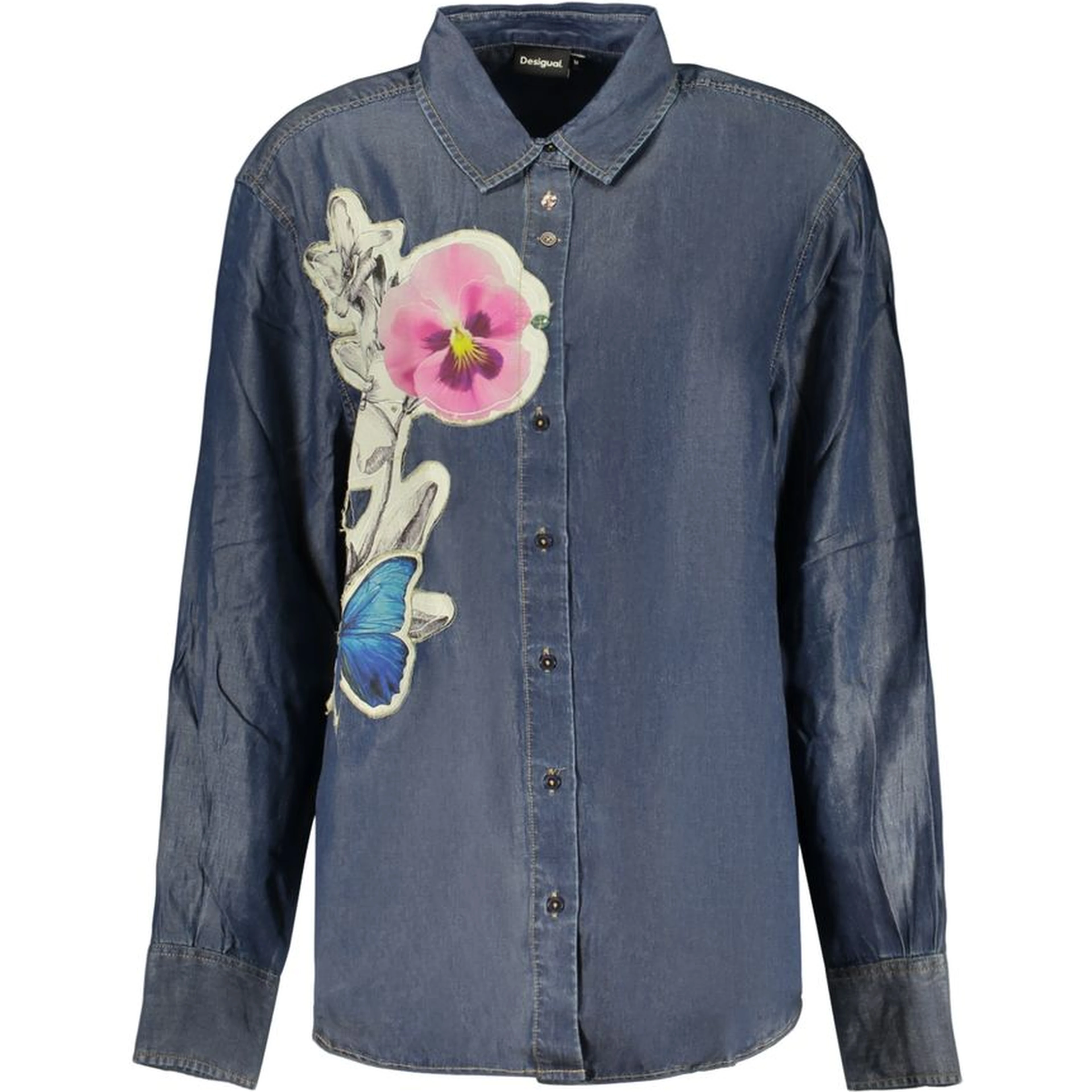 Blue Lyocell Womens Shirt