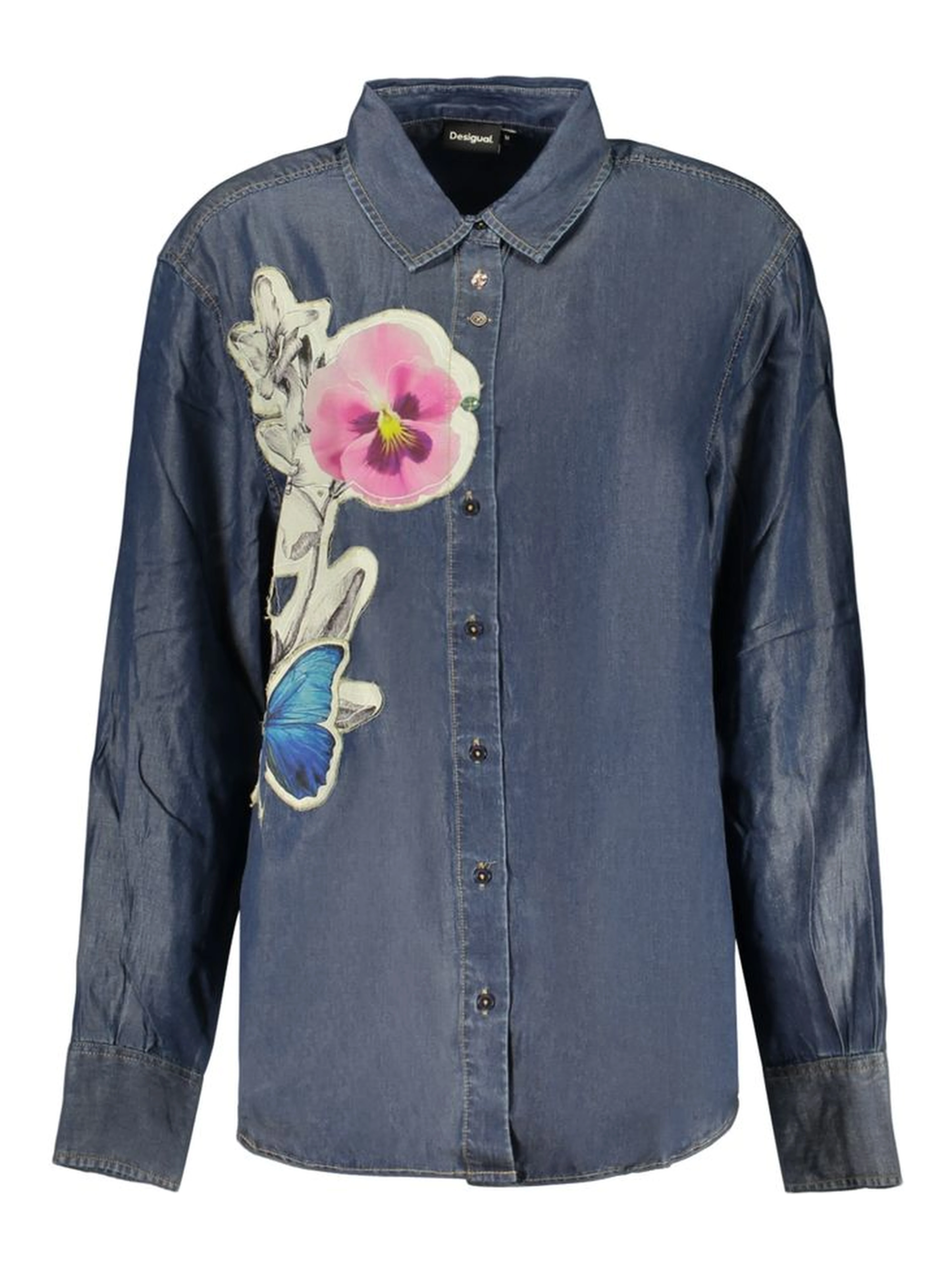 Blue Lyocell Womens Shirt