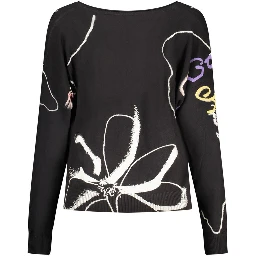 Black Viscose Women's Sweater