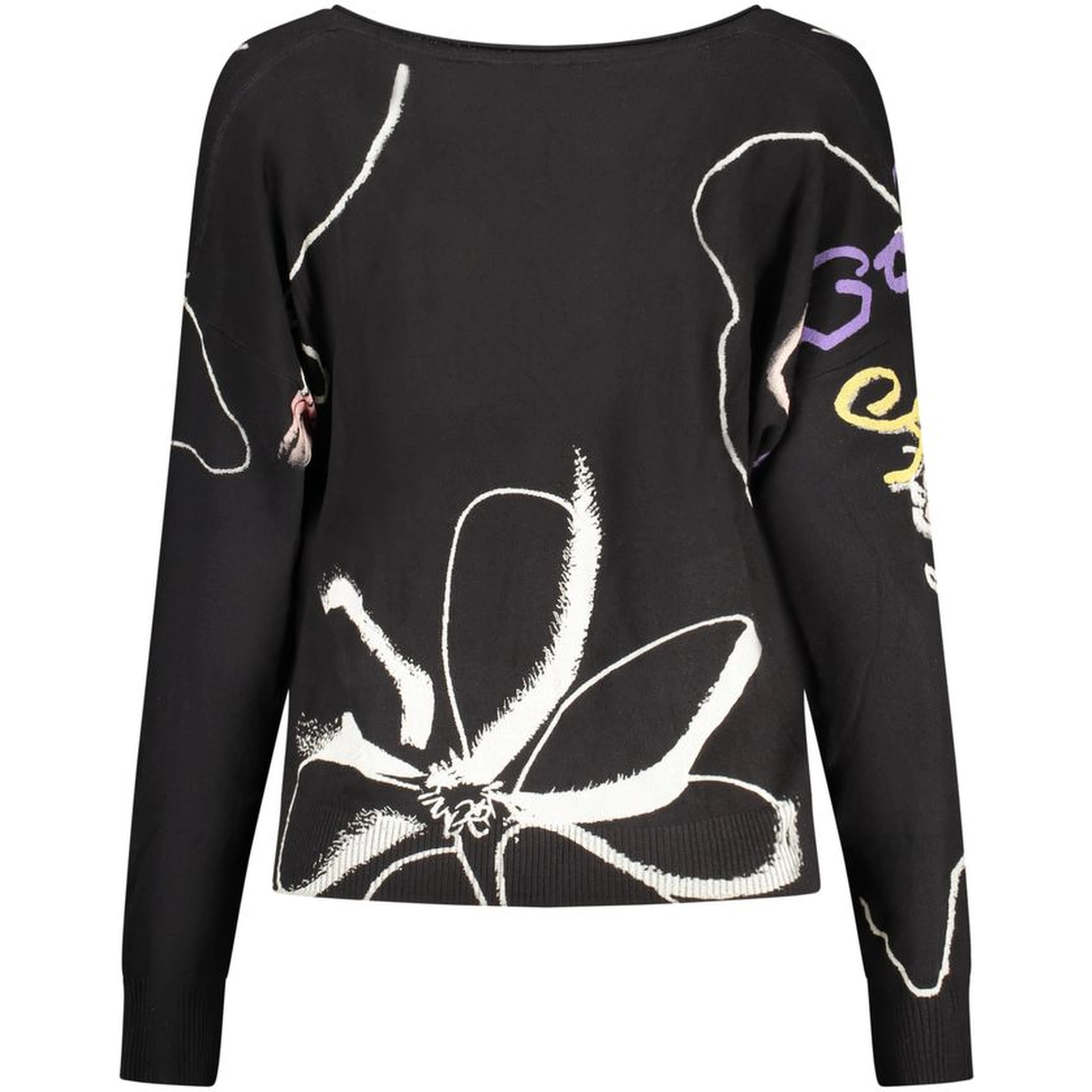 Black Viscose Women's Sweater