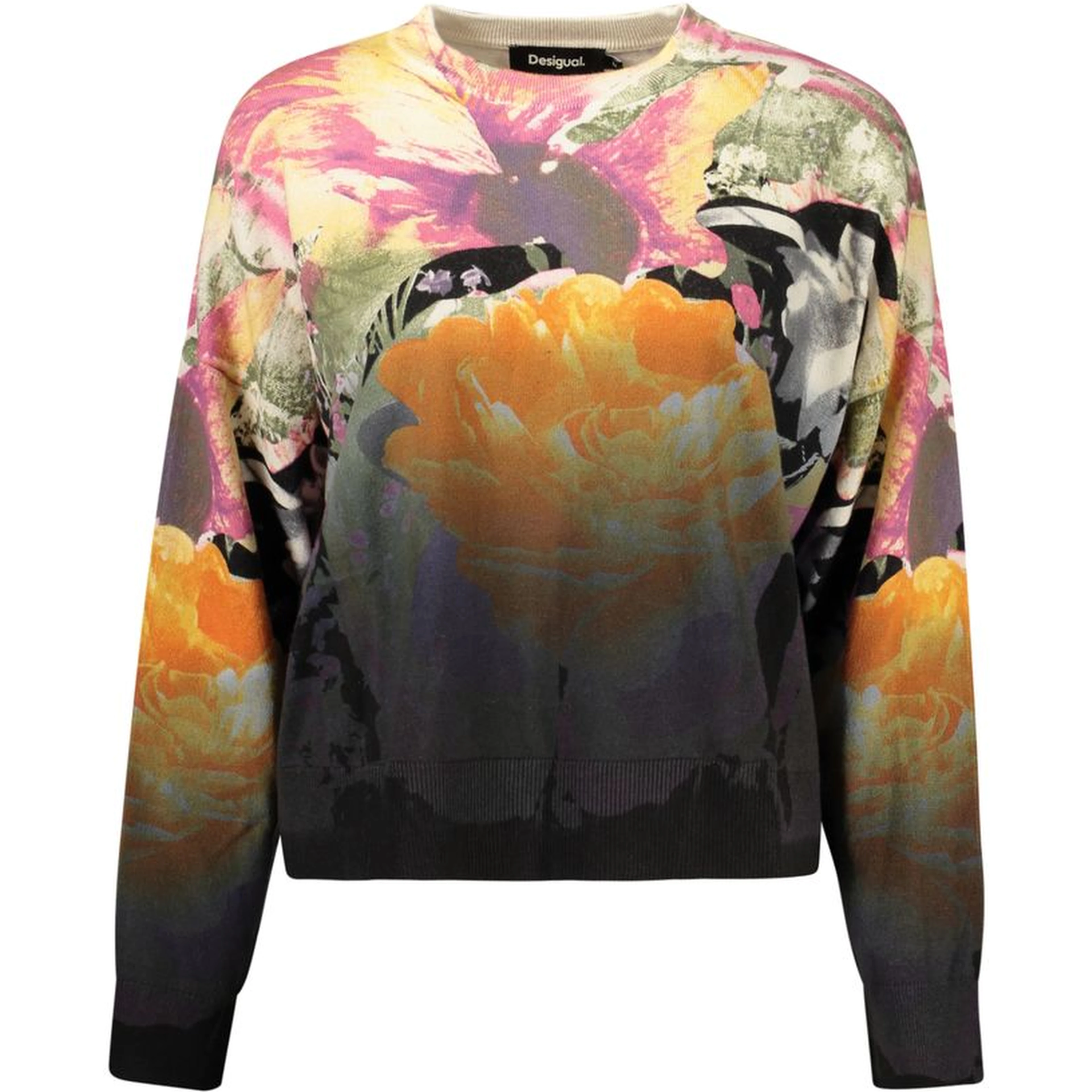 Black Cotton Women's Sweater