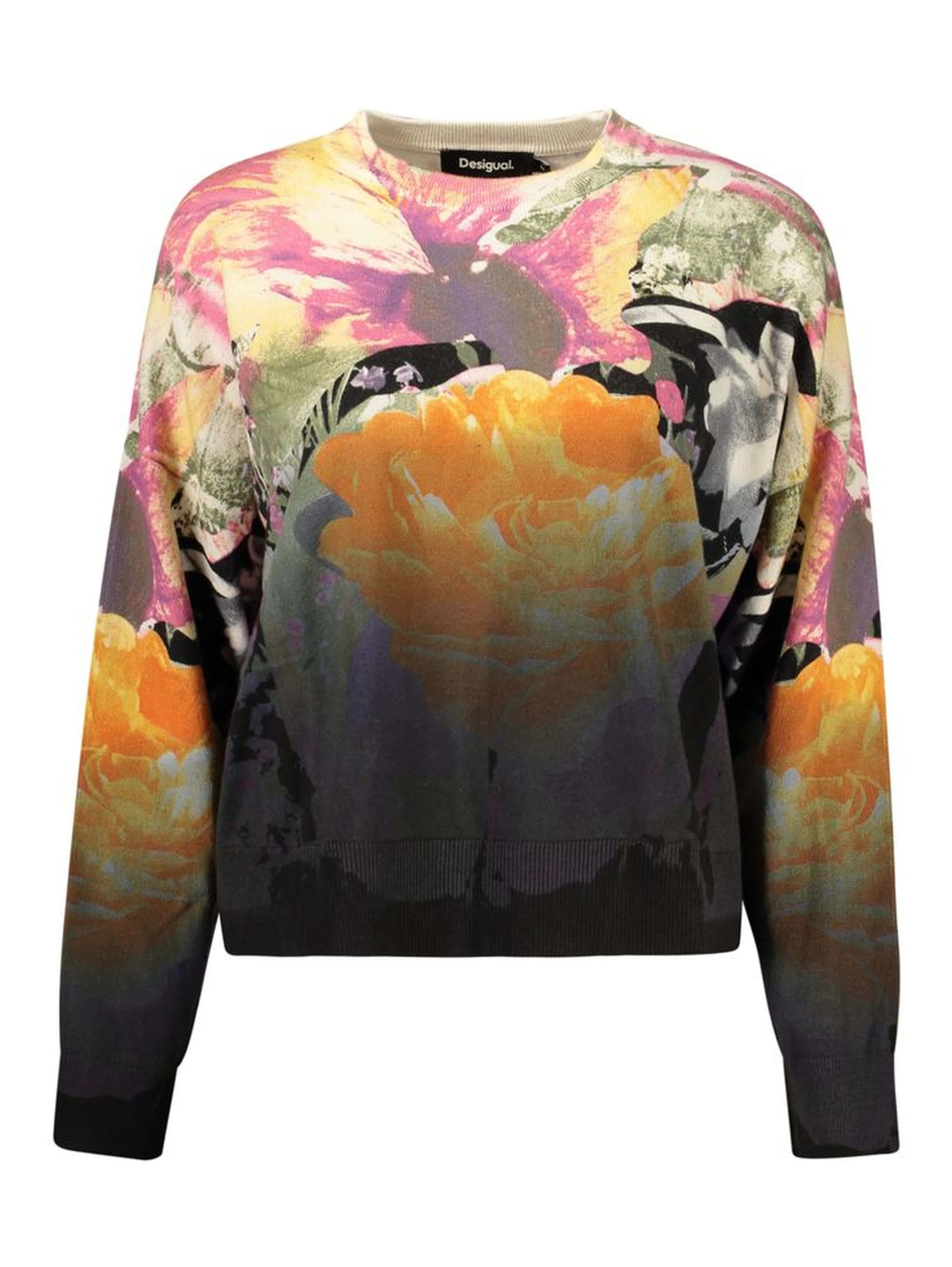 Black Cotton Women's Sweater