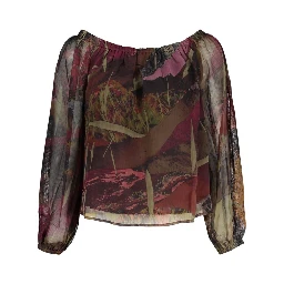 Green Polyester Women's Shirt