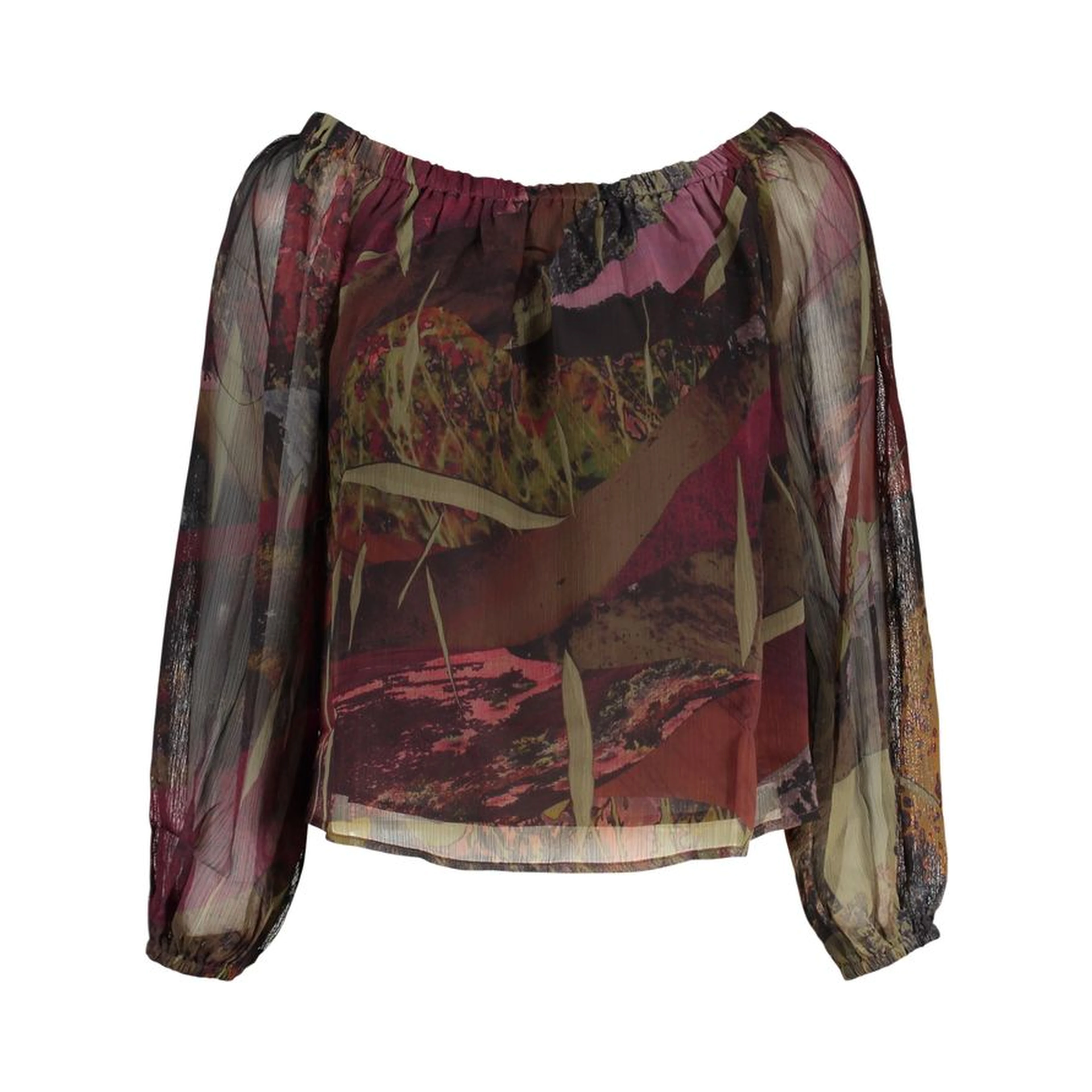 Green Polyester Women's Shirt