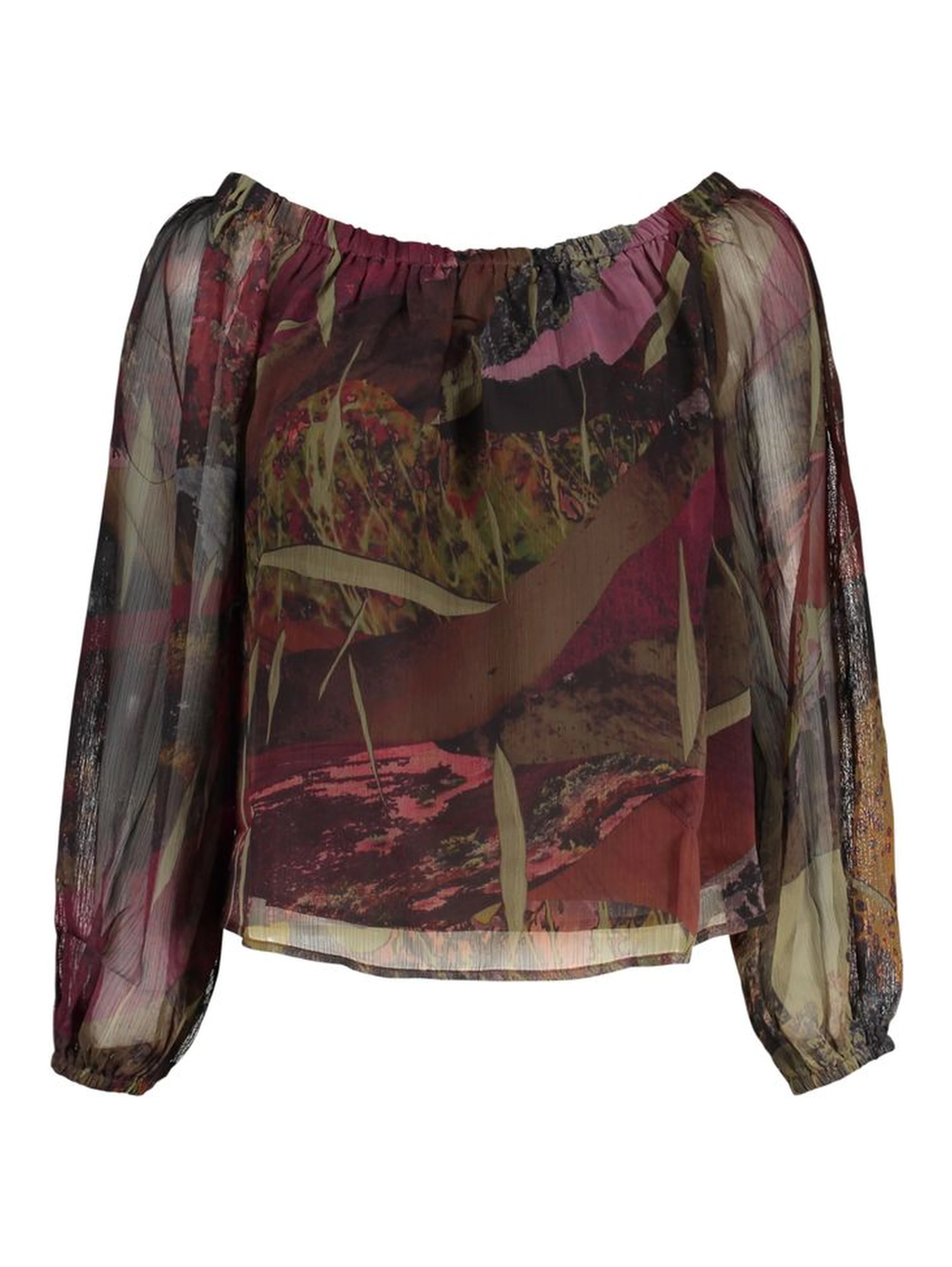 Green Polyester Women's Shirt
